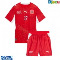 Švicarska Ruben Vargas #17 Domaci Dres za djecu SP 2026 Kratak Rukav (+ Kratke hlače)